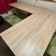 LOWYA ロウヤ 机 L字型デスク フタ付きコード通し ポーランド製
