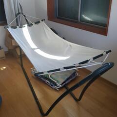 お話し中！　募集中断です。自立形のハンモック