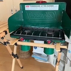 ハイランダー　キッチンテーブル　ツーバーナーセットの画像