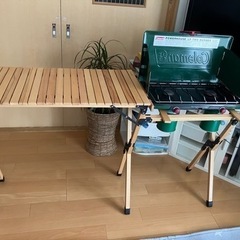 ハイランダー　キッチンテーブル　ツーバーナーセットの画像