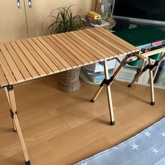 ハイランダー　キッチンテーブル　ツーバーナーセットの画像