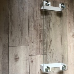 モニタースタンド 強化ガラス デスクスタンド ガラステーブル 長方形 机上台の画像