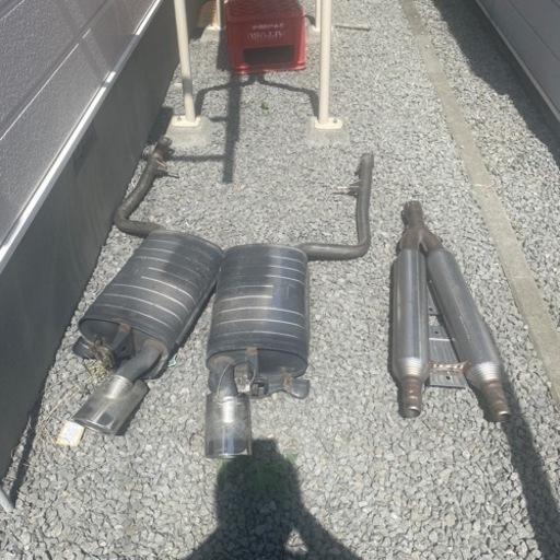 30セルシオ純正リアマフラーと中間マフラー