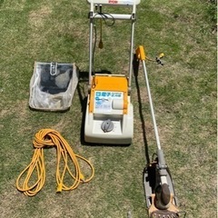 約7年間使用の電動芝刈り機