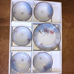 涼しげなガラス器   小皿 小鉢セット