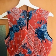 花柄　ロングワンピース　M〜L  ハワイで購入の画像