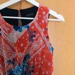 花柄　ロングワンピース　M〜L  ハワイで購入の画像