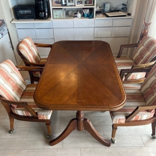 (商談中)マルニ木具　地中海　5点セット　LDテーブル　チェア　ロベリア