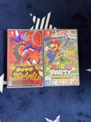 Switchソフト3本セット！！マリオカート、マリオパーティ、ポケモンスカーレット