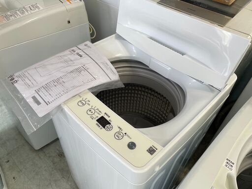 配送設置込み　⑤ハイアール4.5K洗濯機　２０２１年製　分解クリーニング済み！！