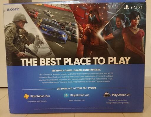 【中古・コントローラー無し・北米版】PlayStation4　ジェットブラック1TB