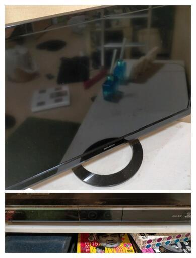 SHARP液晶テレビ\u0026BluRay のセット‼ 引越しにつき引き取り限定(板橋区)