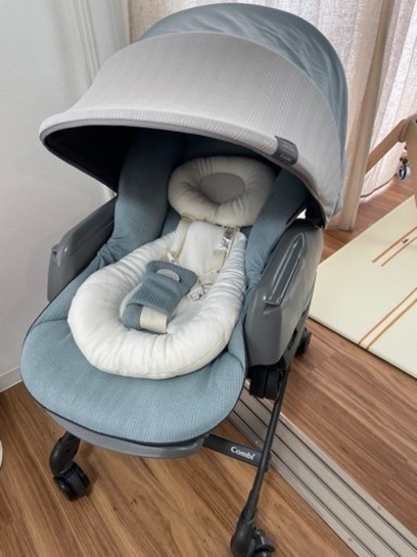 【商談中】電動ハイローチェア　ネムリラ AUTO SWING BEDi Long スリープシェルEG コンビ