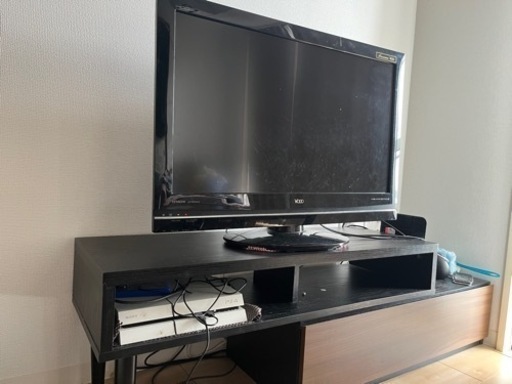 日立woooテレビ、ニトリテレビボードセット