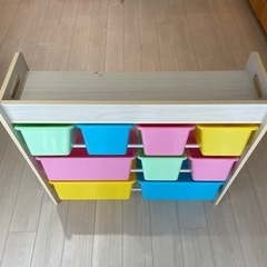 【キャンセルになりましたらご連絡します】こども おもちゃ収納 3段 絵本棚 の画像