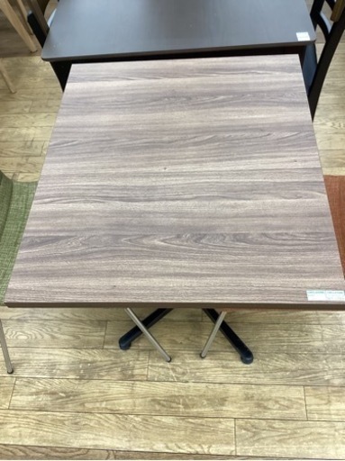 KG-82【新入荷　リサイクル品】カフェテーブル3点セット　ブラウン天板