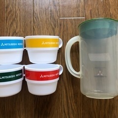 非売品　Coleman×三菱自動車限定　プラカップ＆ピッチャーセット　未使用品の画像