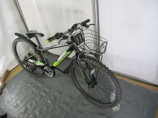 C947★14800円★整備済み 中古子供自転車 JrMTB　LEDオートライト　6段変速　メーター付き【26インチ 】