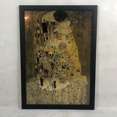 ✨?期間限定・特別価格?✨グスタフ クリムト ザ・キス（接吻）中古絵画 インテリア雑貨