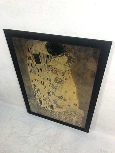 ✨?期間限定・特別価格?✨グスタフ クリムト ザ・キス（接吻）中古絵画 インテリア雑貨