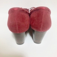 パンプス レッド M ( 22.5 ~ 23 cm ) 靴 レディース 赤 ヒール 6cmの画像