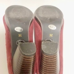 パンプス レッド M ( 22.5 ~ 23 cm ) 靴 レディース 赤 ヒール 6cmの画像