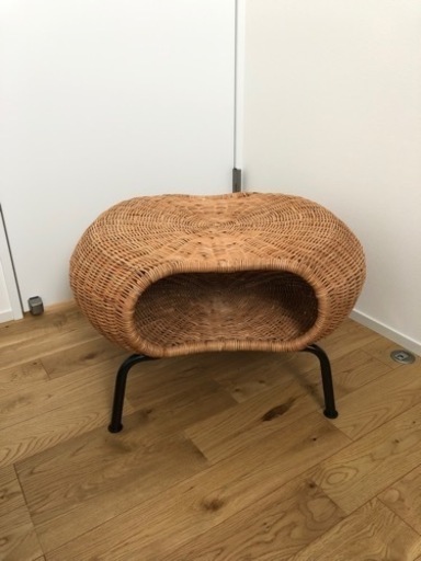 IKEA イケア　スツール　ラタン