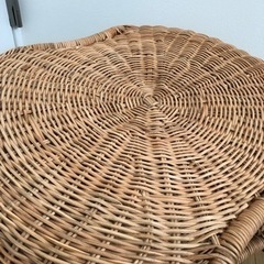 IKEA イケア　スツール　ラタンの画像