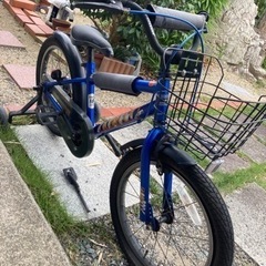 アサヒ　デューリー　18インチ　自転車　子供　中古　スタンド　補...