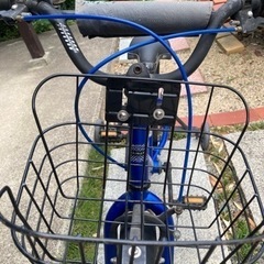 アサヒ　デューリー　18インチ　自転車　子供　中古　スタンド　補助輪 付きの画像