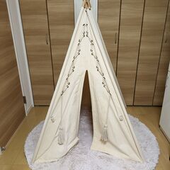 LOWYA　キッズテント　子供用ティピーテント ラグ付　取りに来...