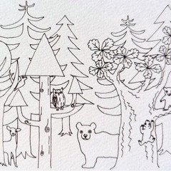 ヒグマ塗り絵WS