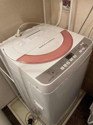 SHARP　洗濯機　6キロ　ES-GE60R