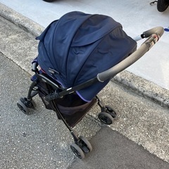 ベビーカー　アップリカ　aprica LUXUNA ラクーナ　青色　紫色の画像