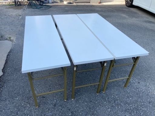 折りたたみ式　会議テーブル　150cm×45cm×70cm