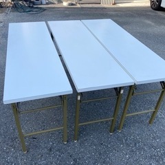 折りたたみ式　会議テーブル　150cm×45cm×70cm