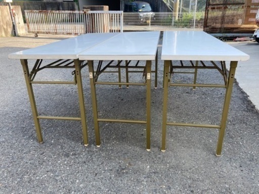 折りたたみ式　会議テーブル　150cm×45cm×70cm