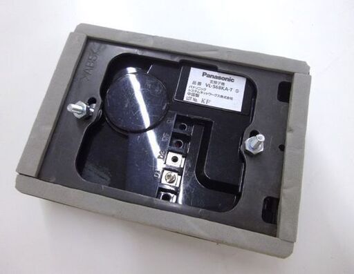ジャンク Panasonic VE-DA10 ドアホンアダプター+VL-568KA-T 玄関インターホン セット 通電のみ確認済み 札