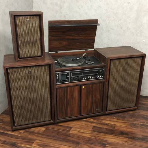 BF5/25　SONY ソニー 4 CHANNEL SQ-5000 STEREO ４チャンネルステレオ SQステレオ オーディオ機器 昭和レトロ 通電確認済 現状品 ジャンク