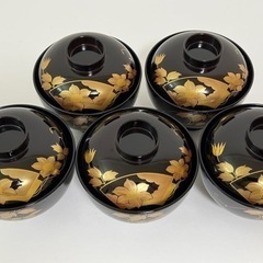 お椀　蓋付き５個セット(箱付き)