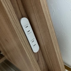 セミダブルベットフレーム　コンセント付き　解体済みの画像