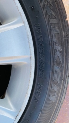 195/55R15 サマータイヤ 4本セットアルミホイル付き