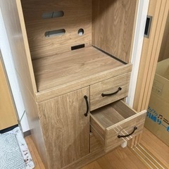 【1年使用の美品】キッチン収納棚【レンジ・炊飯器台などにも】の画像