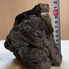 溶岩石(黒) D ［中サイズ］オマケ付けます！の画像