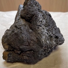 溶岩石(黒) D ［中サイズ］オマケ付けます！の画像