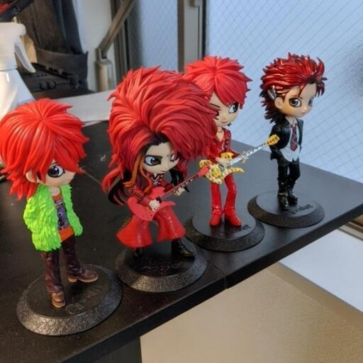 X JAPAN　hide　フィギュア　四体　箱なし　美品