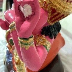 ピンクガネーシャ像　大　3倍速で願いが叶う　7月本場タイで購入の画像