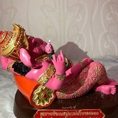 ピンクガネーシャ像　大　3倍速で願いが叶う　7月本場タイで購入の画像