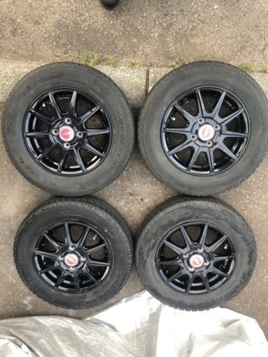 値下げ❗️軽自動車用　BADX DOS ブラックアルミ JWL-T 4本セット145/80r13