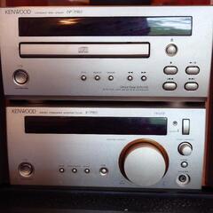 KENWOOD アンプ(DP-7PRO)、CDプレイヤー(R-7PRO)、 スピーカー付きの画像